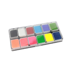 Professional Palettes Children's Face Paint 12 Color Non-Toxic Halloween FX Party Artist Fancy Makeup Painting Palettes For Kids and Adult