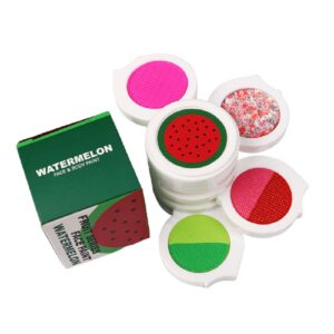 Fruit Series UV  Neon 4 Colors Water Based Eyeliner Face Body Paint Palette for Makeup