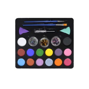 DIY Washable 14-Color Body Painting Kit Christmas Halloween Painting Children's Face Paint Set Ups